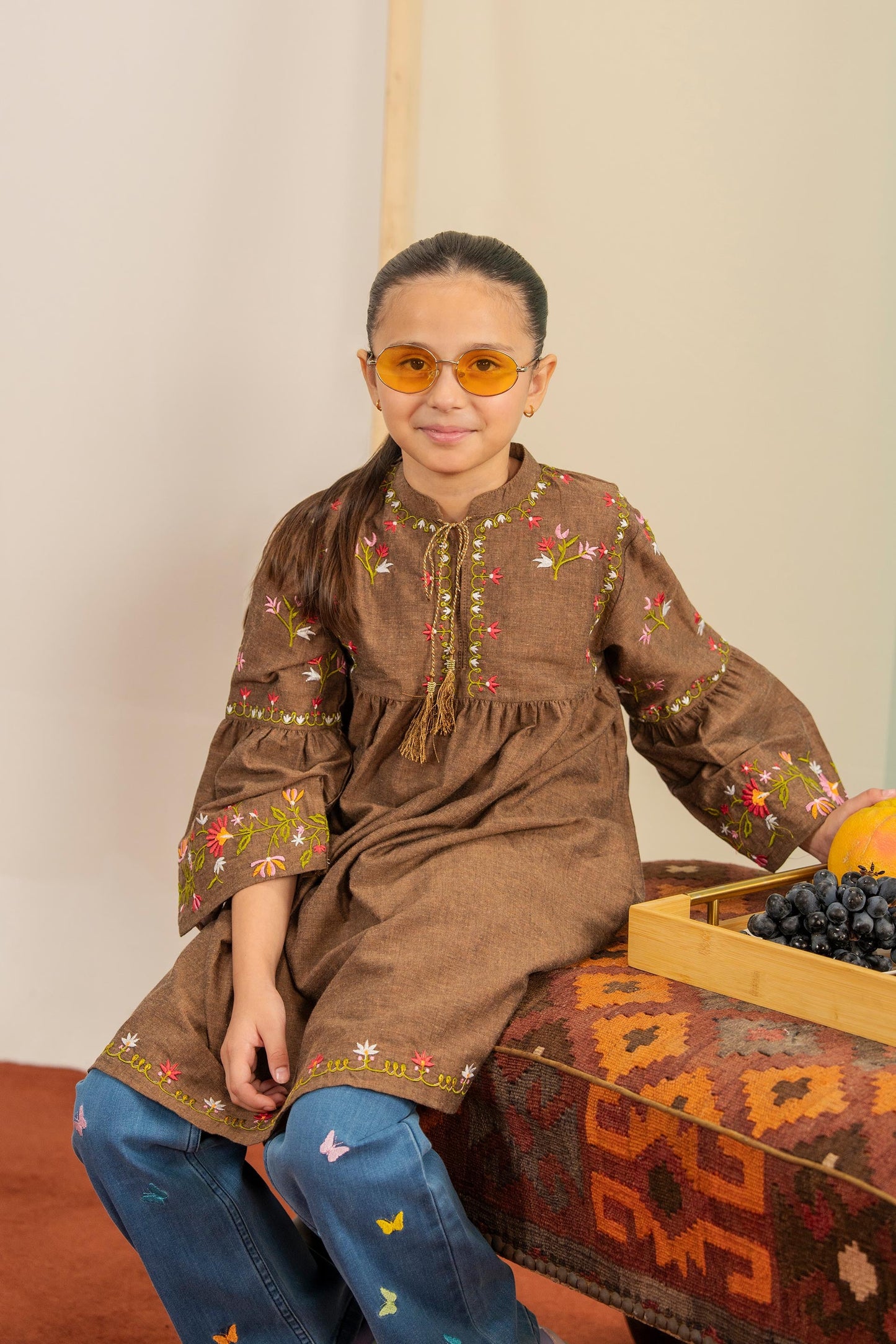 Kashmiri Canvas -Light weight Premium Cotton Denim Top for winter