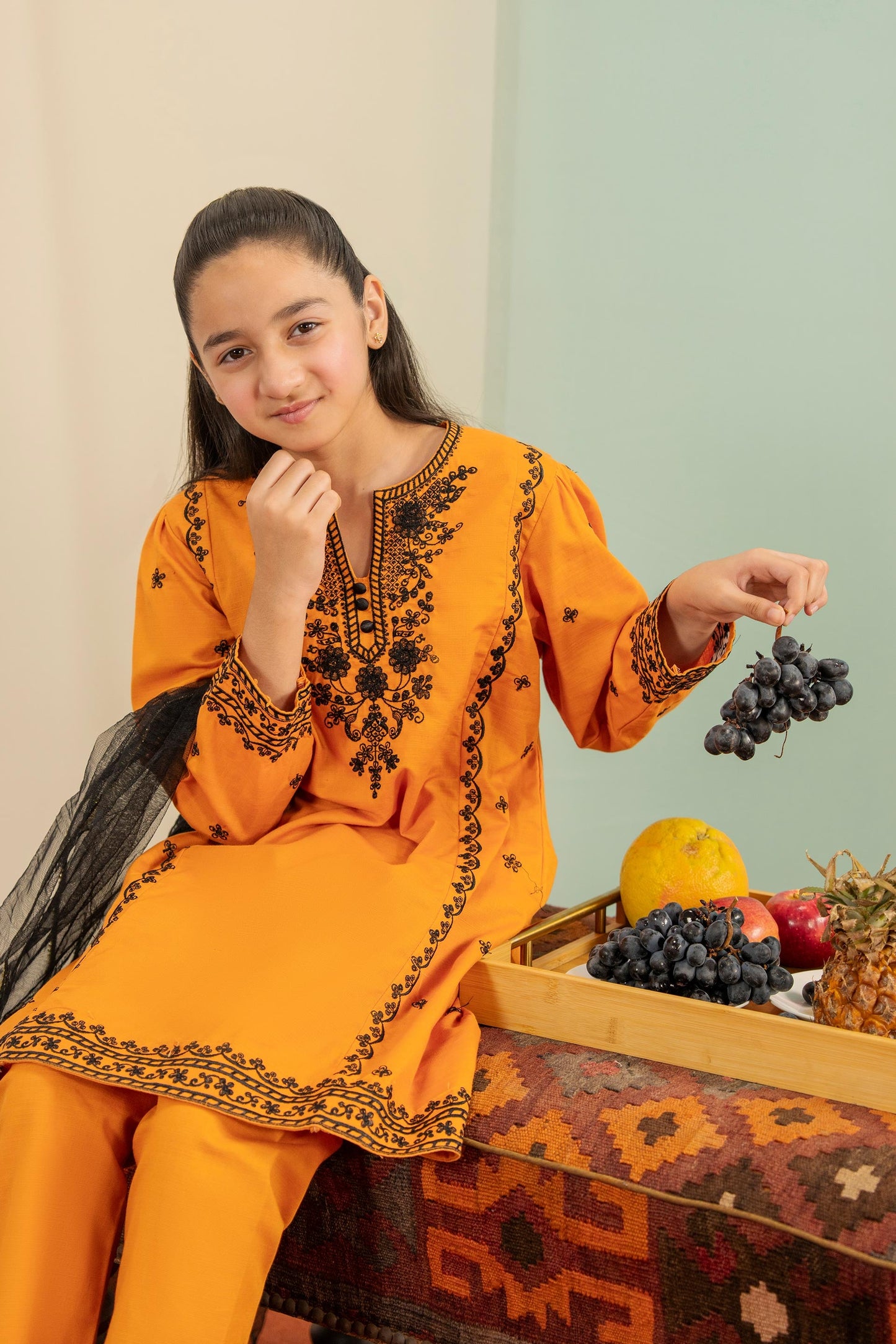 Sunehri Sunset -Khaddar 3Pcs Suit