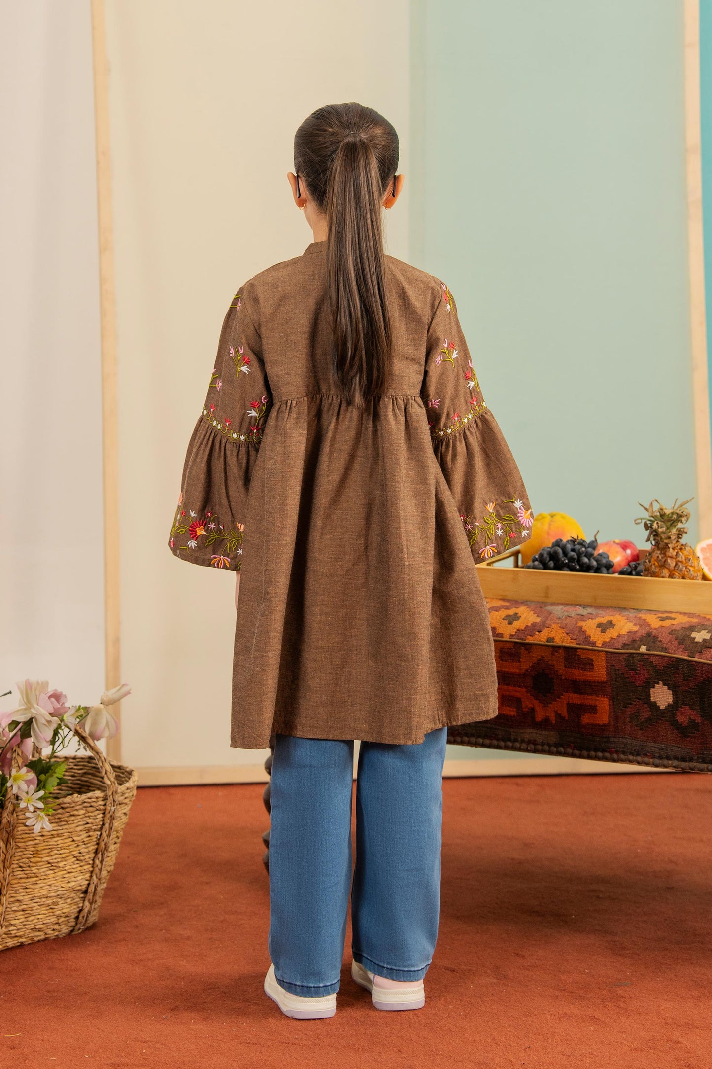 Kashmiri Canvas -Light weight Premium Cotton Denim Top for winter