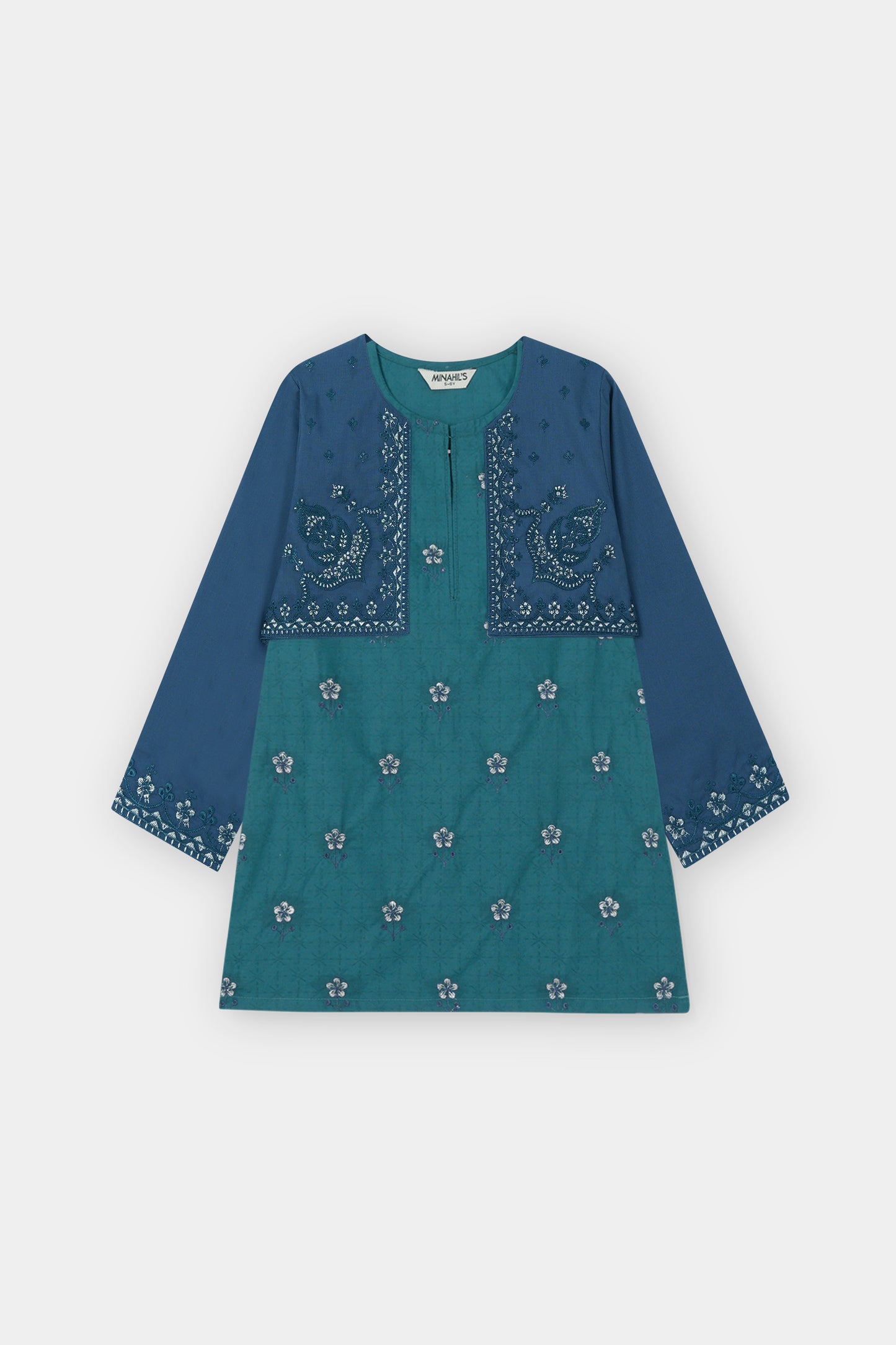 Aqua Blossom Ensemble - 4 Piece Suit