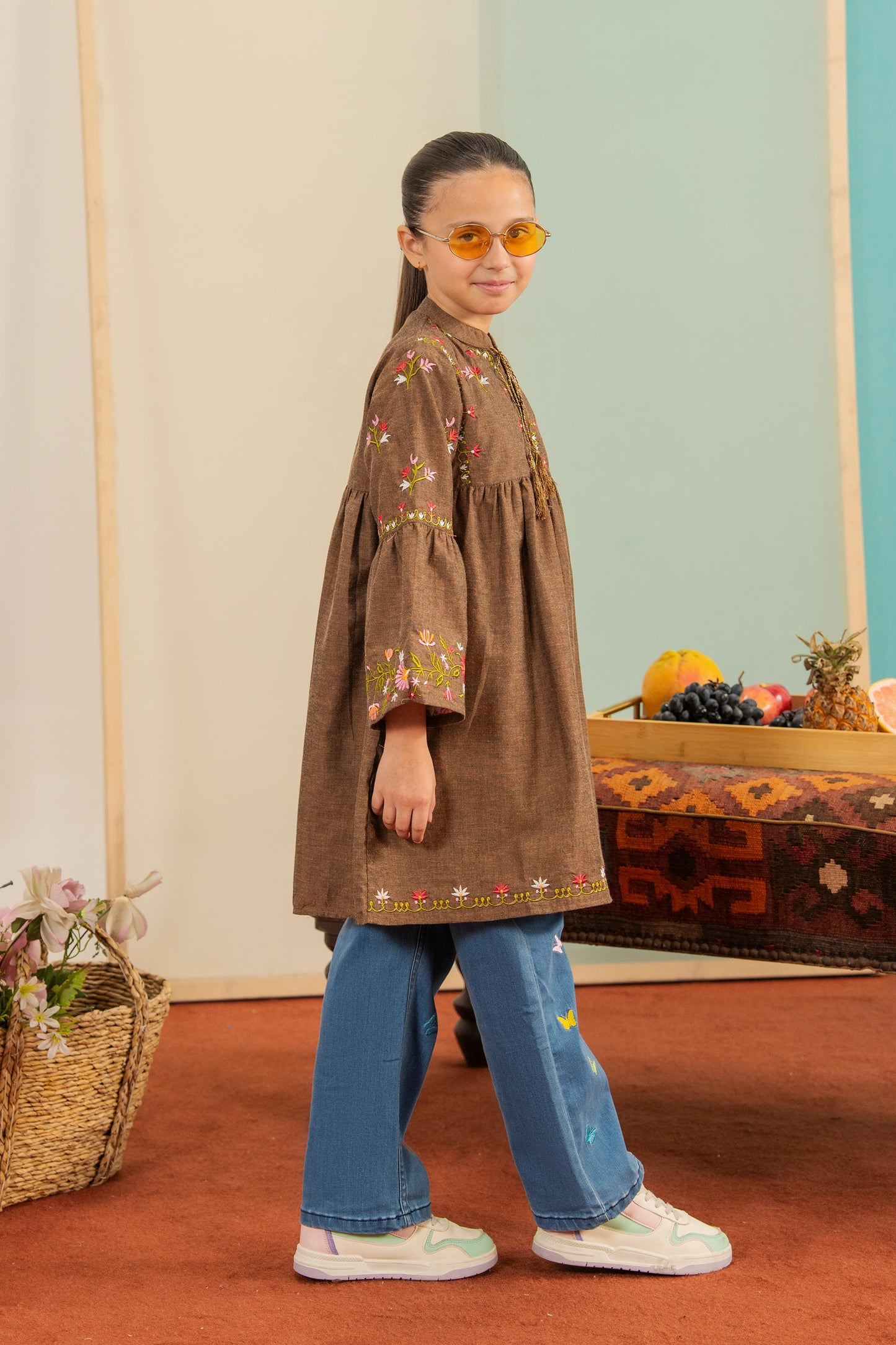 Kashmiri Canvas -Light weight Premium Cotton Denim Top for winter