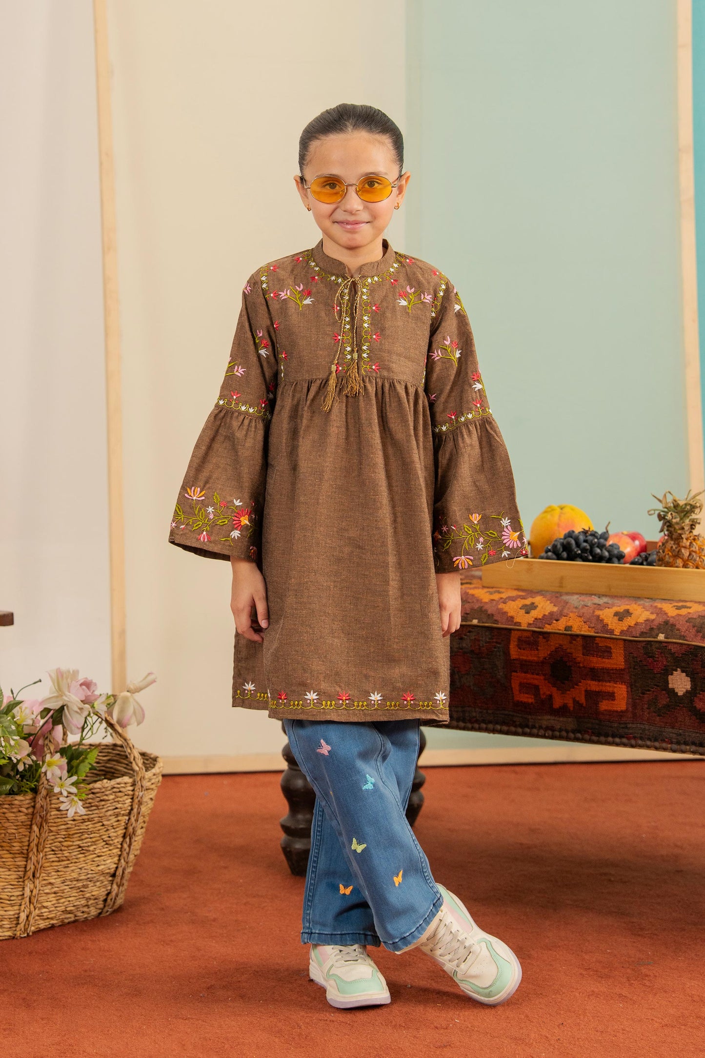 Kashmiri Canvas -Light weight Premium Cotton Denim Top for winter