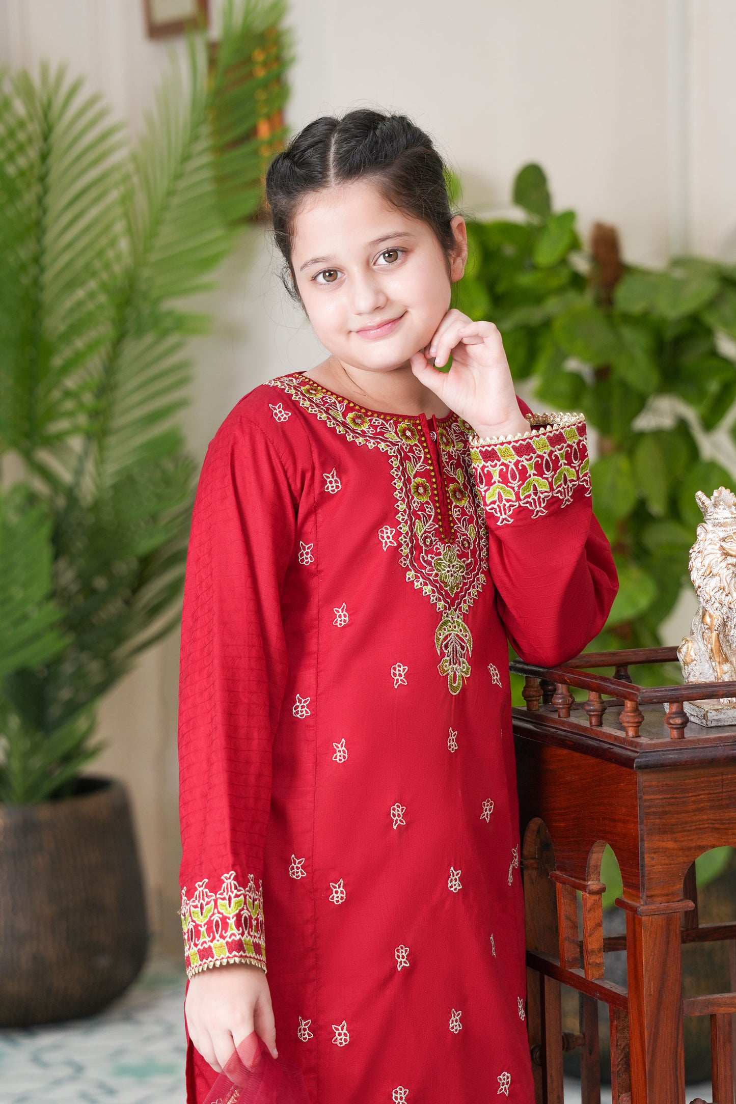 Gulab Embroidered 3 Pcs Suit