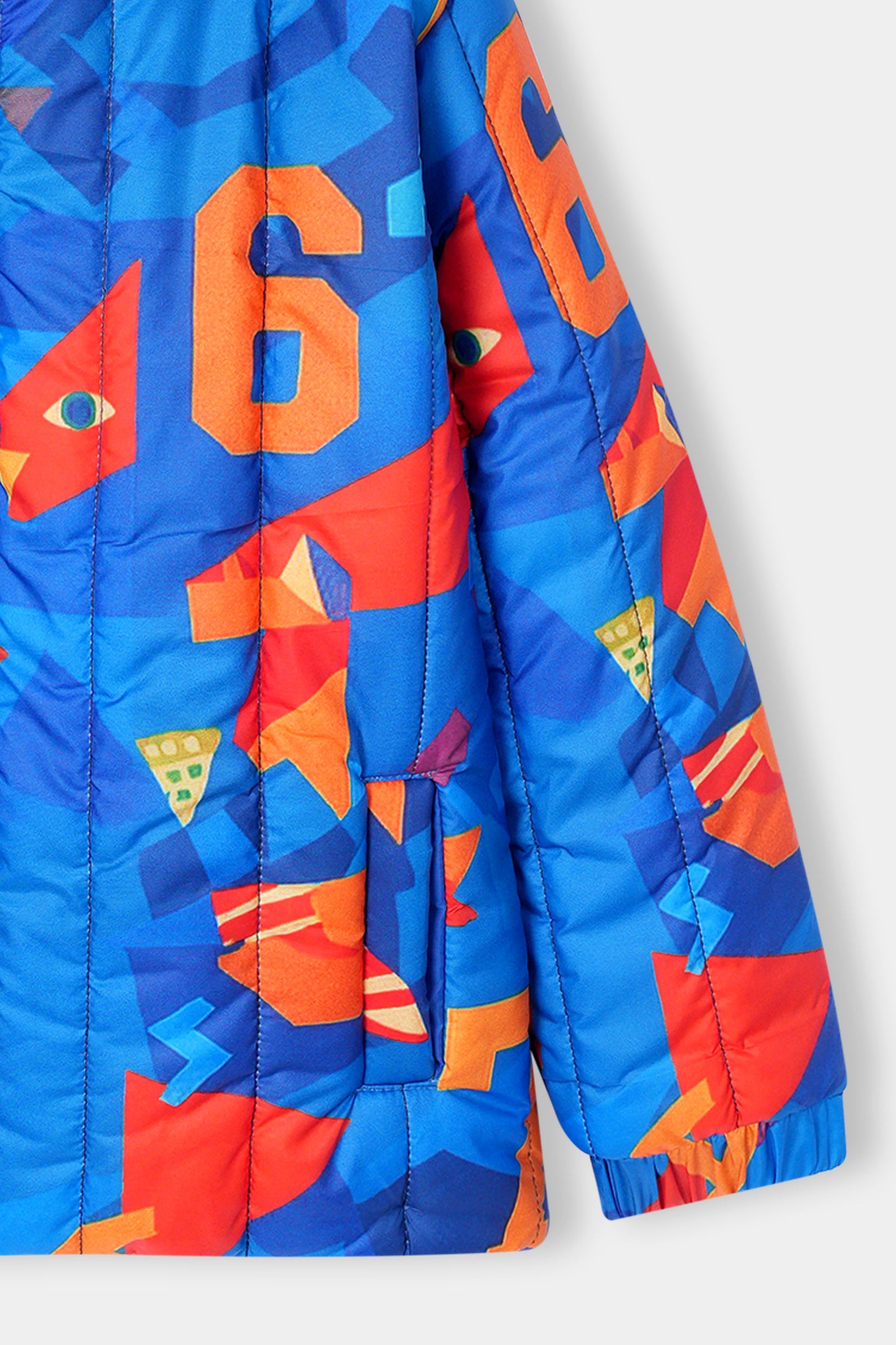 Colorful Hooded Winter Puffer Jacket