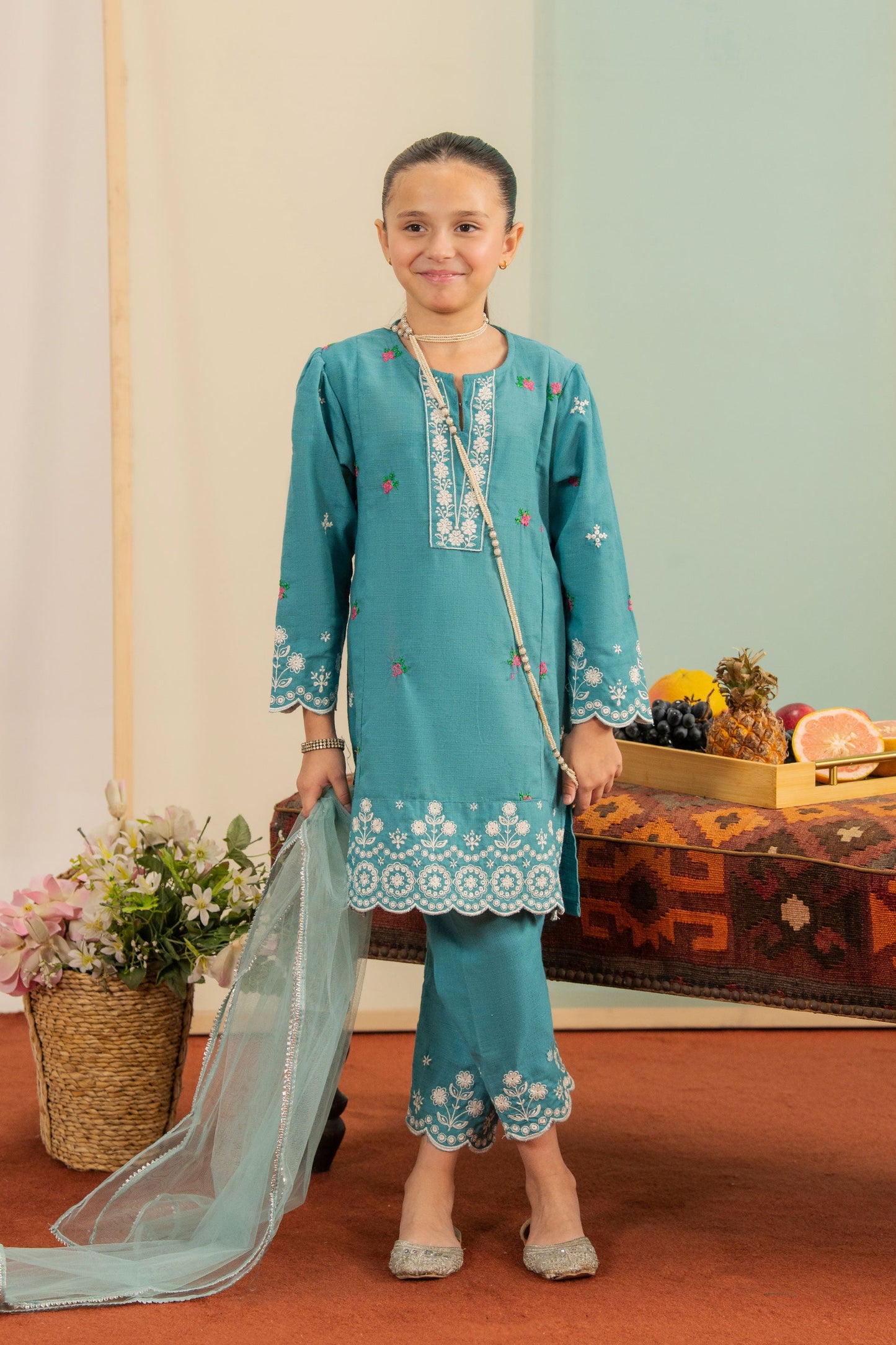 Aqua Lagoon -Khadar 3 Pcs suits