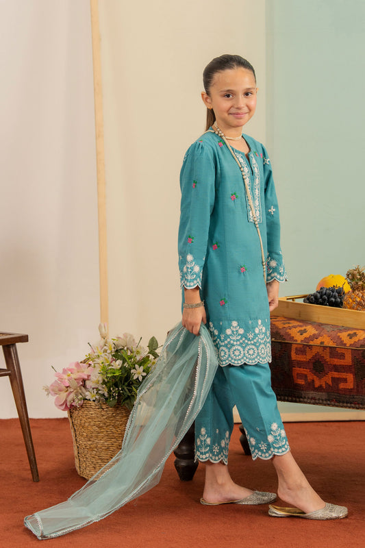 Aqua Lagoon -Khadar 3 Pcs suits